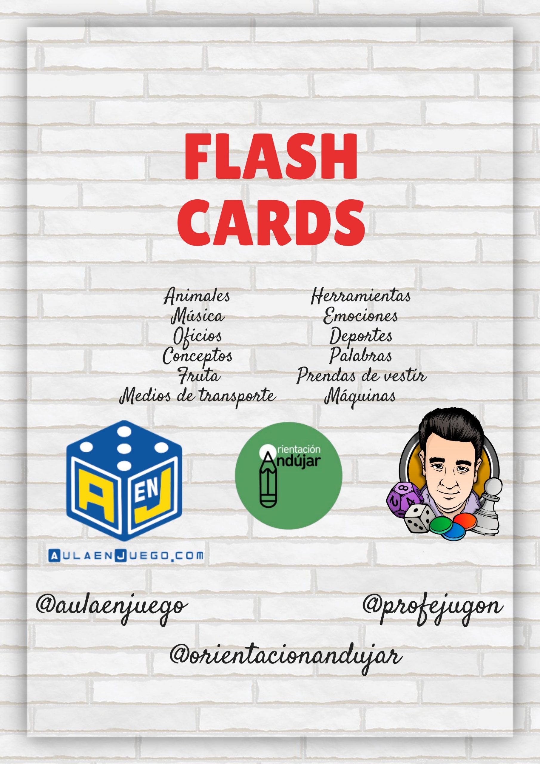 Flashcards: Actividades de psicomotricidad