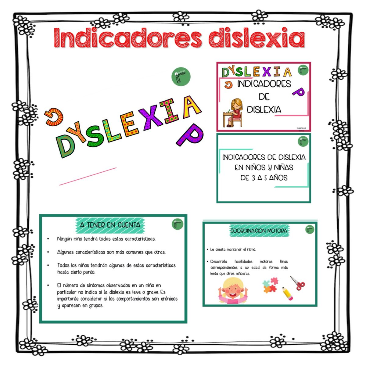 INDICADORES DISLEXIA: 3-5, 5-7, 7-9 Y +12 AÑOS - Aula En Juego