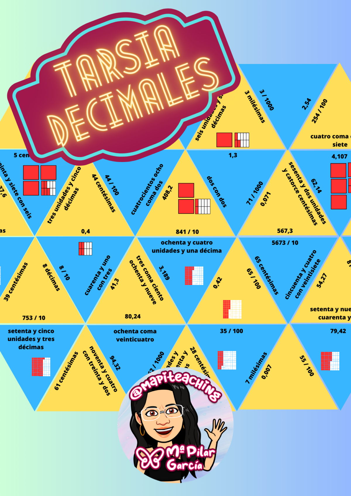 TARSIA DECIMALES - Aula en Juego