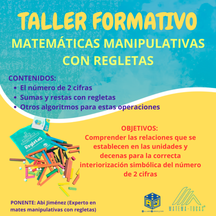 TALLER FORMATIVO ONLINE: MATEMÁTICAS MANIPULATIVAS CON REGLETAS - Imagen 2