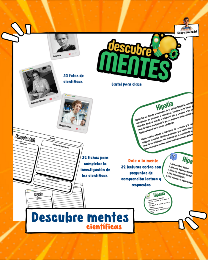 Descubre mentes: científicas