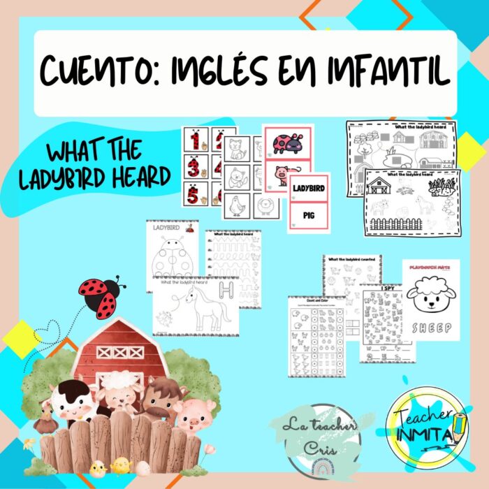 Cuento infantil inglés "what the ladybird heard"