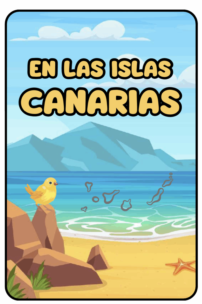 Tarjetas de vocabulario canario