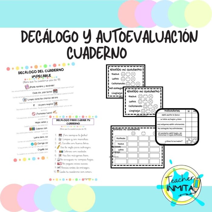Decálogo y autoevaluación cuaderno