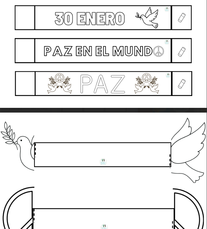 PULSERAS DÍA DE LA PAZ