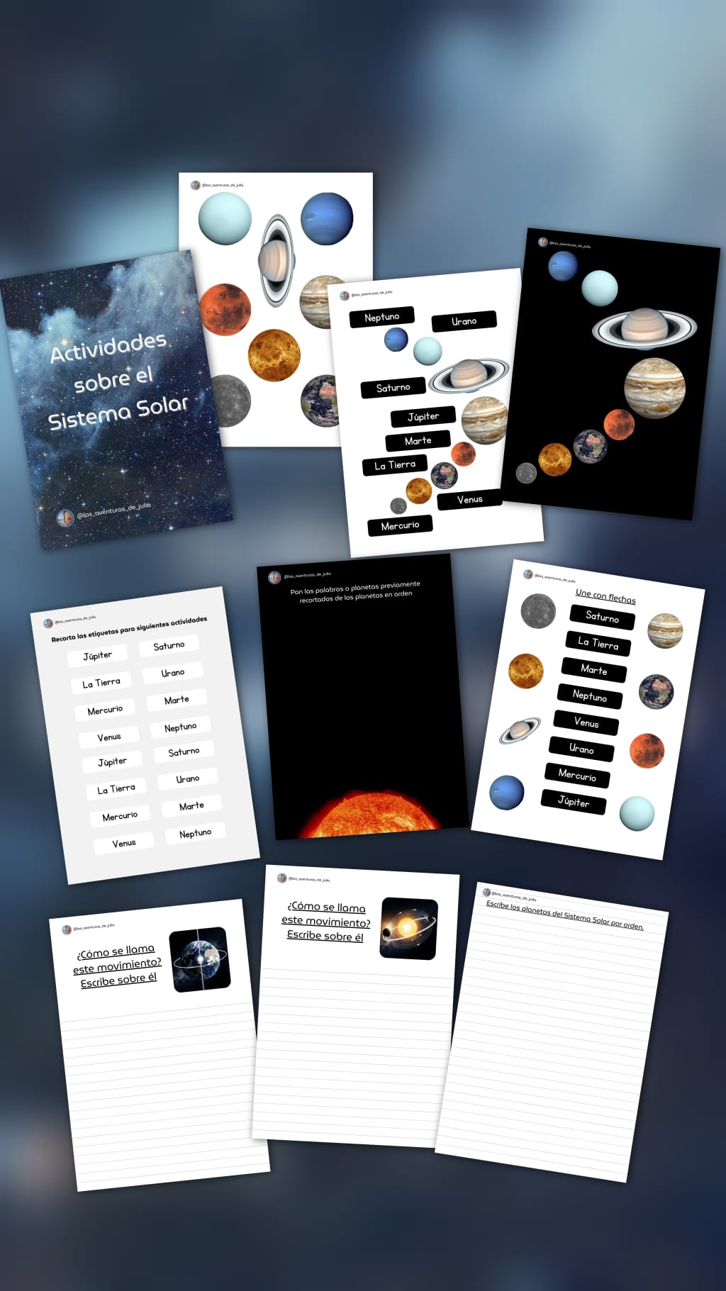 ACTIVIDADES SISTEMA SOLAR